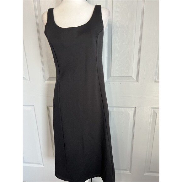 Vtg TravelSmith Coolmax‎ Polyester Blend Sleeveless Dress 34B MIDI Size USA Made - Picture 1 of 11
